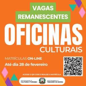 Alunos participando de Oficinas Culturais em Tangará da Serra.