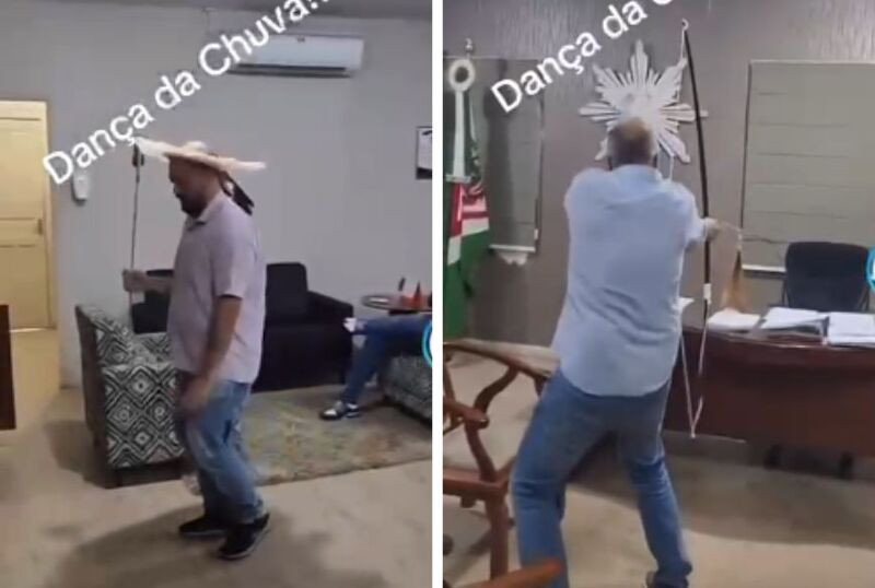Secretário de Juara dança com cocar Kaiabi em vídeo polêmico
