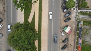 Obras do Sistema BRT em Cuiabá entre Viaduto da Sefaz e Defensoria Pública