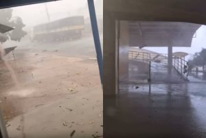 Vendaval causa destruição em cidade de Mato Grosso com destelhamentos e falta de energia