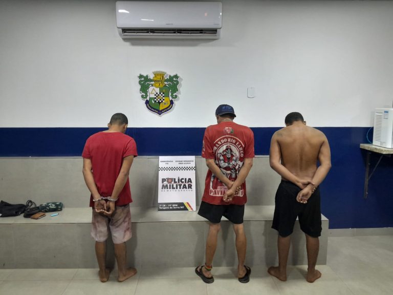 Polícia Militar prende suspeitos de incêndio criminoso em Tangará da Serra.