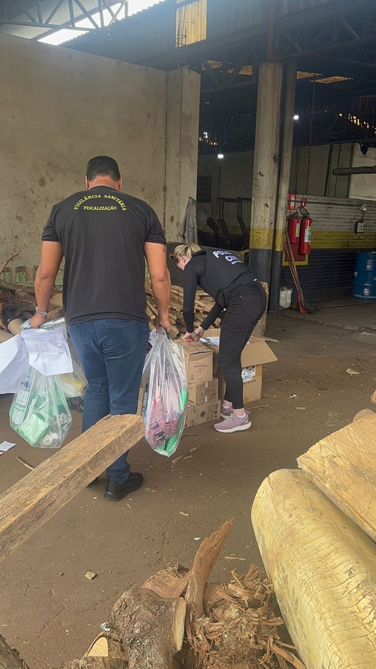 Incineração de drogas pela Polícia Civil em Tangará da Serra