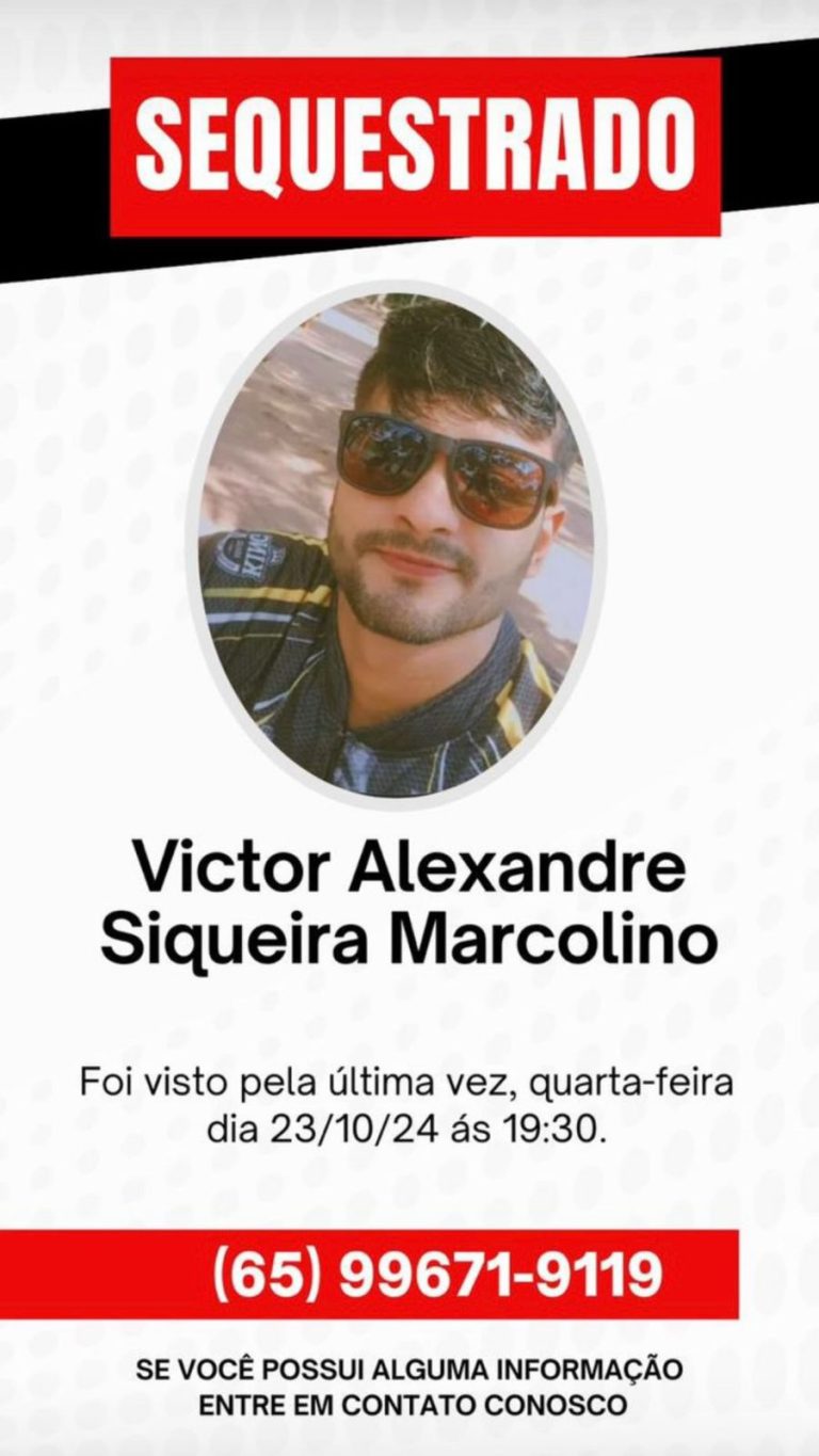 Rua onde ocorreu o sequestro de Victor Alexandre Marcolino em Campo Novo do Parecis.