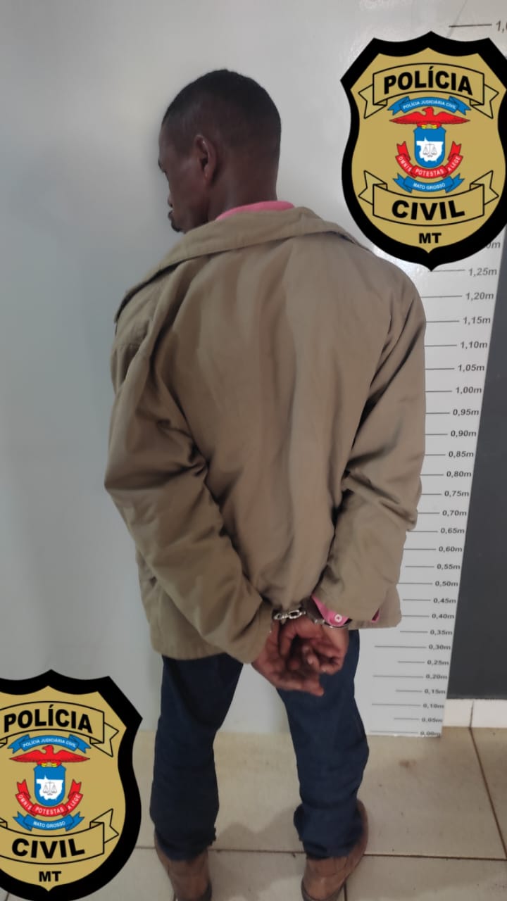 Polícia Civil cumpre mandado de prisão em Tangará da Serra contra condenado por homicídio.