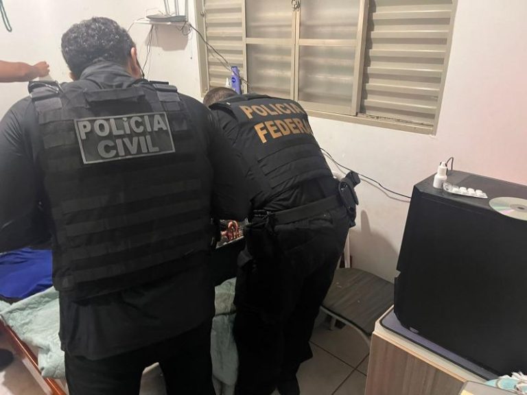 Adolescente apreendido durante a Operação Infância Maculada em Lucas do Rio Verde.