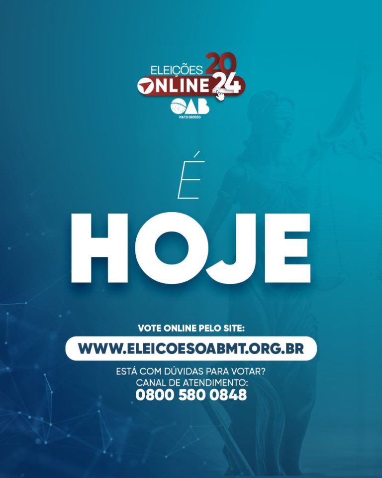Advogado acessando o sistema de votação online para as eleições da OAB-MT 2025/2027.