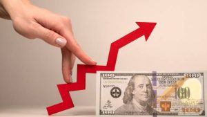 Gráfico da alta do dólar em novembro de 2024, com cotações superando R$ 6,10.