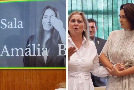 Sala especial inaugurada pelo PL Mulher em homenagem à ex-deputada Amália Barros.