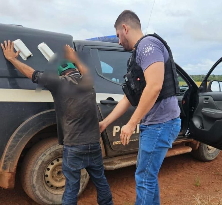 Prisão de suspeito de tentativa de sequestro em Santa Cruz do Xingu.