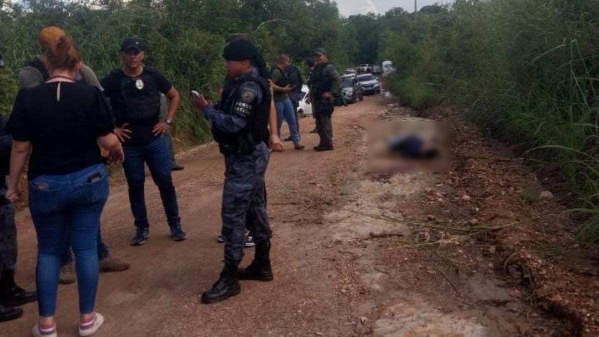 Armas apreendidas após confronto em Nossa Senhora do Livramento