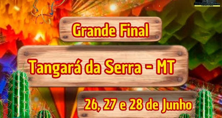 Grupos juninos se apresentam no Festrilha 2025 em Tangará da Serra.