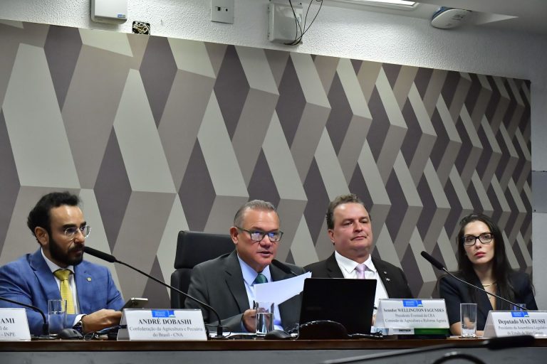 Senador Wellington Fagundes em audiência no Senado sobre a Moratória da Soja em Mato Grosso