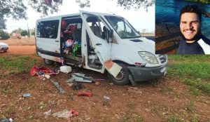 Carro danificado por explosão de cilindro de gás hélio em Boa Esperança do Norte