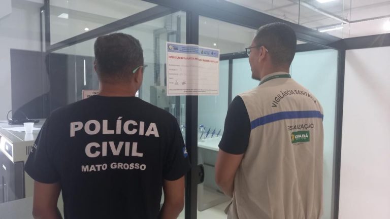 Laboratório interditado em Cuiabá por fraude em exames laboratoriais.