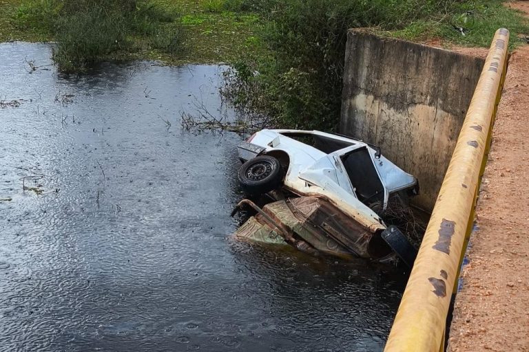 Afogamento em Poconé após acidente na ponte do Rio Bento Gomes.