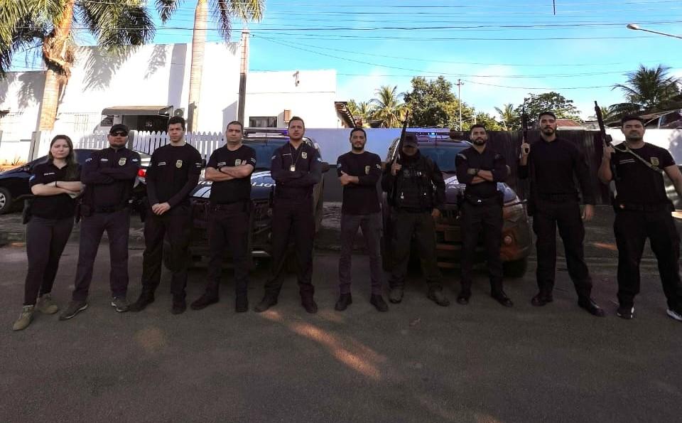 Prisões realizadas pela Polícia Civil durante a Operação Litígios em Marcelândia