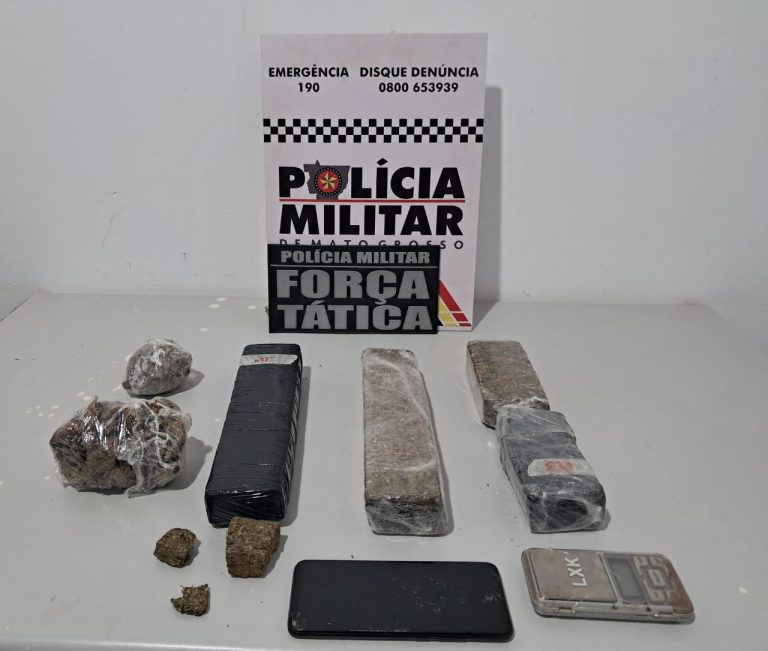 Apreensão de drogas em Tangará da Serra pela Polícia Militar
