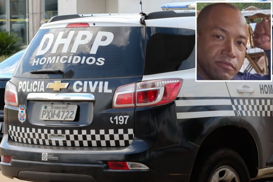 Fachada da DHPP em Cuiabá, onde o policial se entregou após feminicídio em Cuiabá