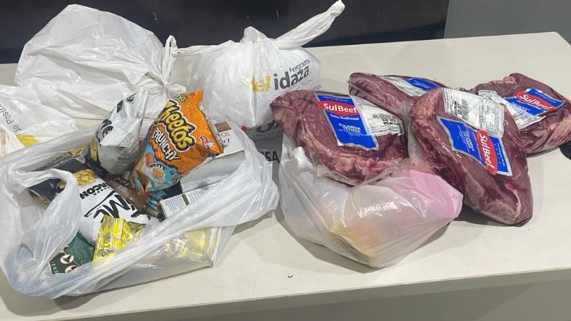 Mulher é presa após tentativa de furto de picanha em supermercado de Várzea Grande