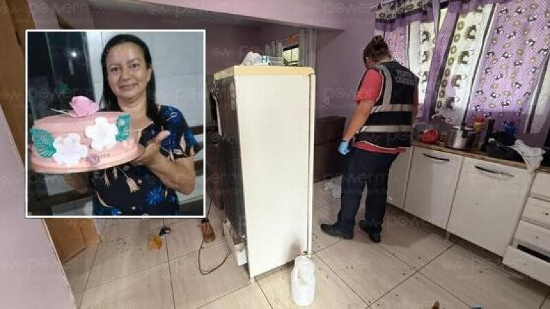 Residência em Nova Mutum, local do feminicídio envolvendo marido que alegou tiro acidental