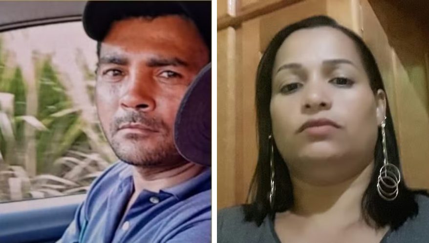 Homem condenado por feminicídio diante das filhas