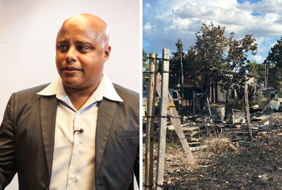 Casa onde criança morreu em incêndio em Cuiabá, sob investigação da DHPP