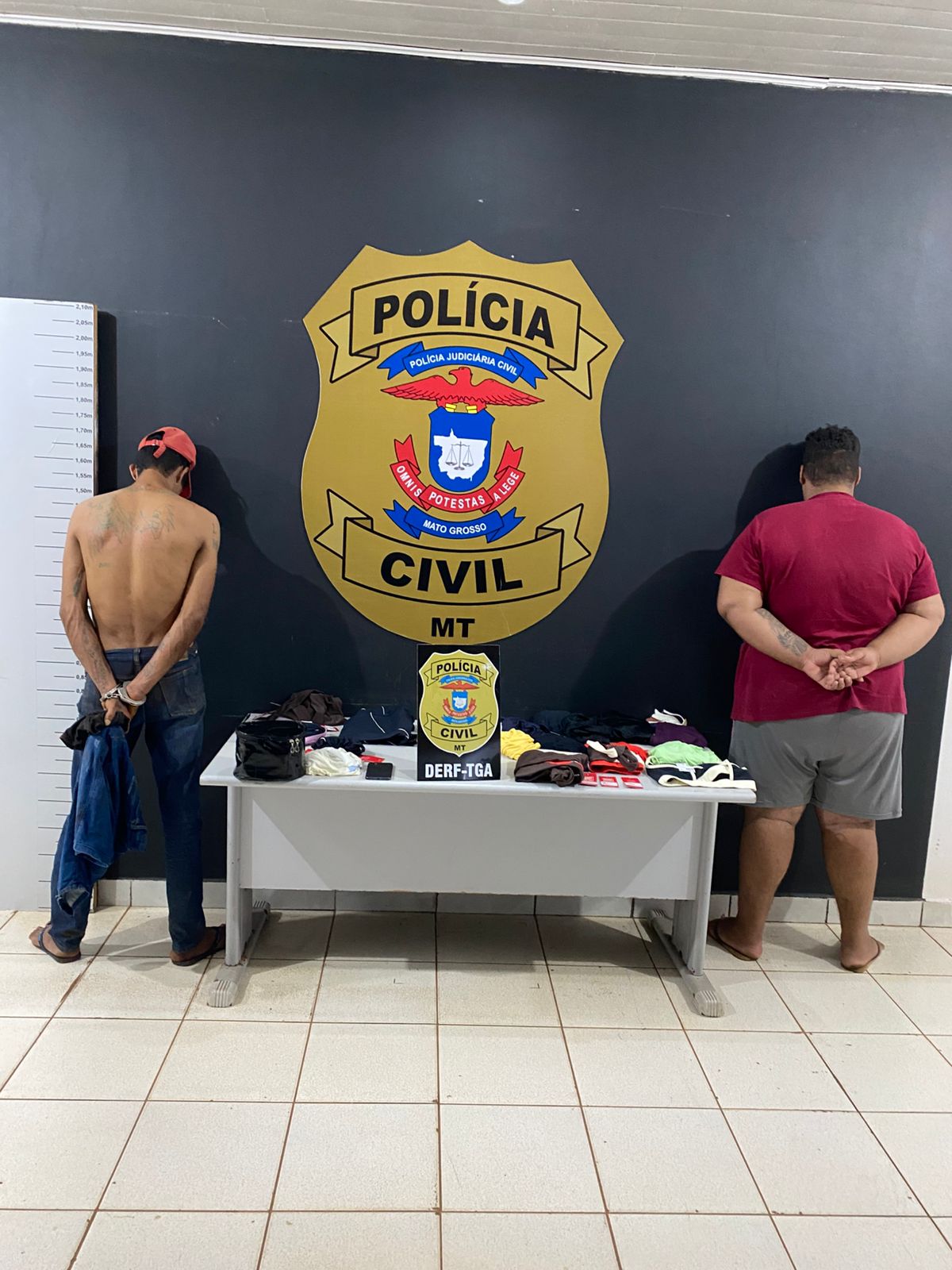Viatura da DERF envolvida na operação de furto em Tangará da Serra