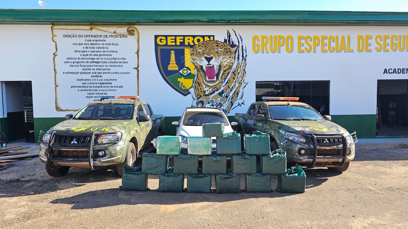 Apreensão de 480 kg de cocaína em Pontes e Lacerda, Mato Grosso