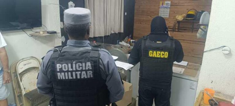 Policiais da Operação Game Red atuando em Mato Grosso contra jogos de azar
