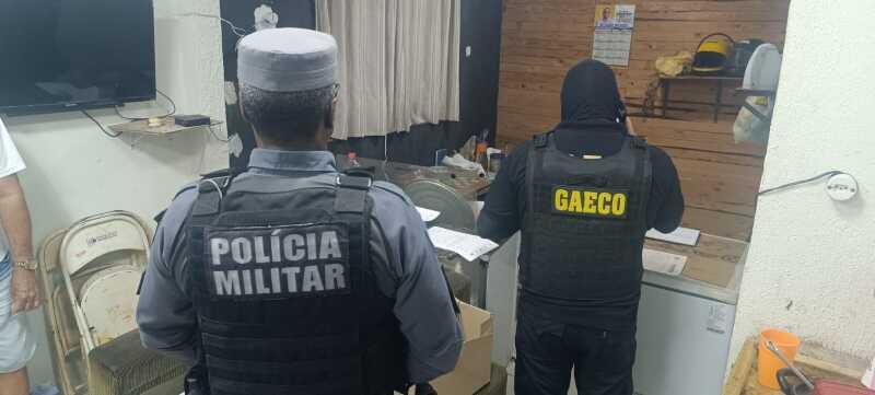 Policiais da Operação Game Red atuando em Mato Grosso contra jogos de azar