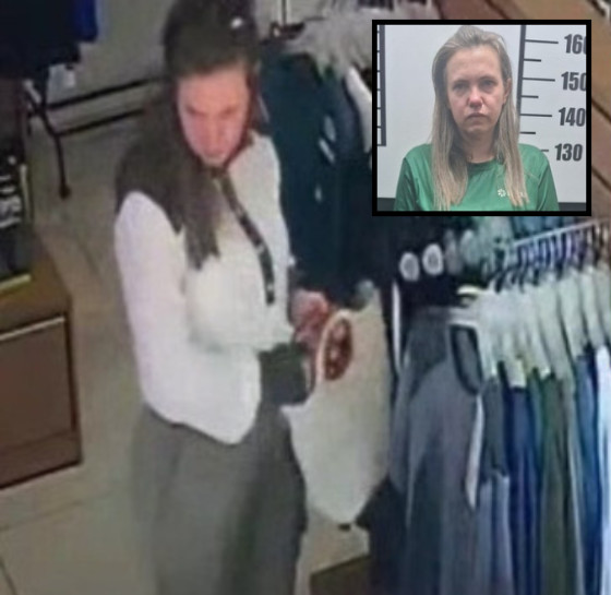 Vereadora Andreia do Pelé flagrada furtando R$ 600 em roupas em Pontes e Lacerda