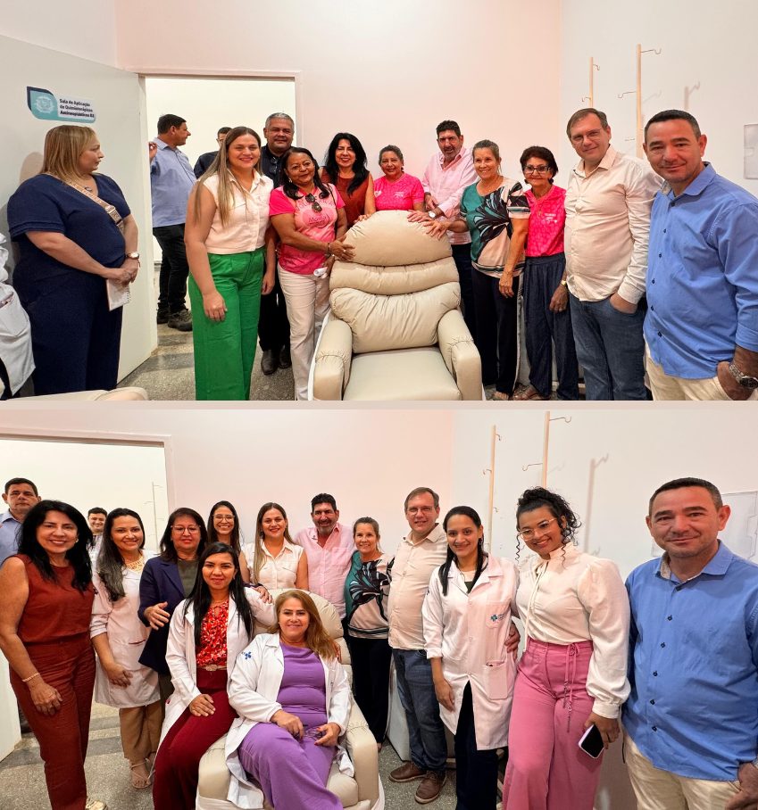 Dr. João entrega poltronas ao setor de oncologia do Hospital Regional de Cáceres