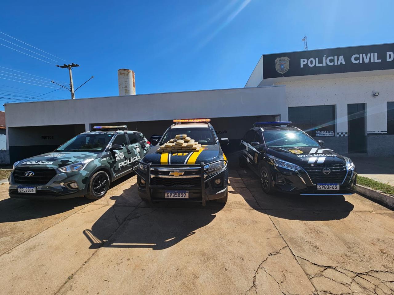 Veículo apreendido com 36kg de supermaconha em Pedra Preta