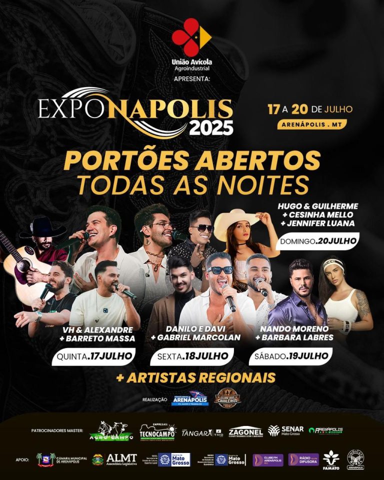 Agenda EXPONÁPOLIS 2025