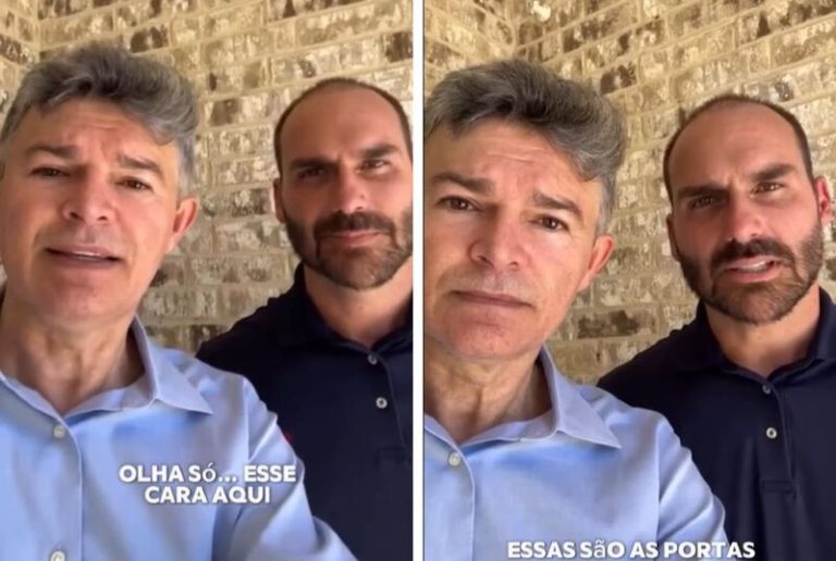 Eduardo Bolsonaro discursa sobre anistia de Bolsonaro e presos do 8 de Janeiro nos EUA