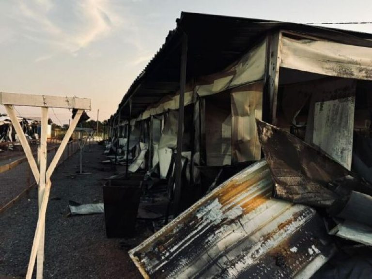 Alojamentos destruídos em obra no MT com trabalhadores em condições análogas à escravidão