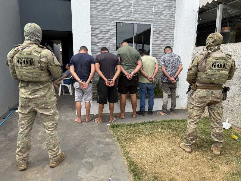 operação policial prende 14 suspeitos de assalto ao Sicredi em Brasnorte