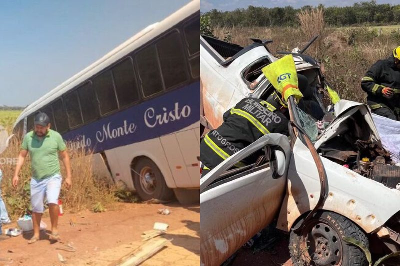 Colisão frontal na MT-473 com vítima fatal
