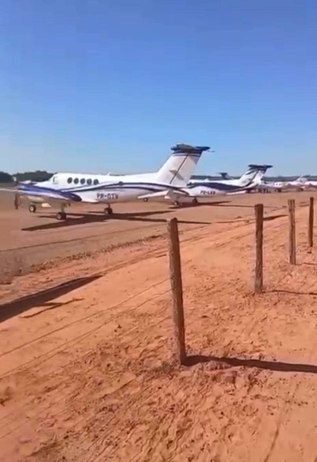Congestionamento de jatos durante evento agropecuário em MT