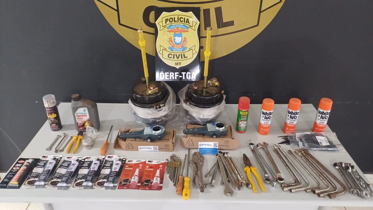 - Ferramentas furtadas de oficina em Tangará da Serra recuperadas pela Polícia Civil