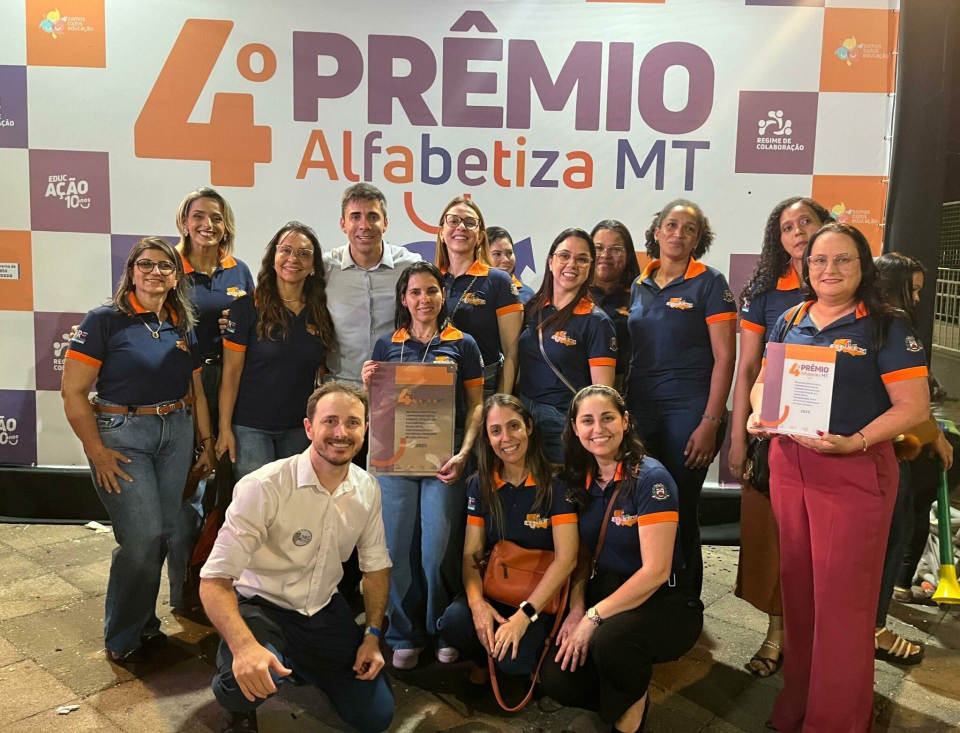 premiação do Prêmio Alfabetiza MT 2025 com participação de escolas de Tangará da Serra