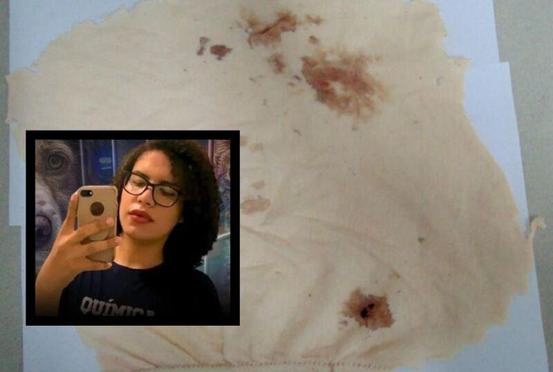 Lençol com sangue animal é encontrado na cama de Larissa Karolina em Cuiabá