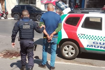 Guarda Municipal realiza prisão por importunação sexual.