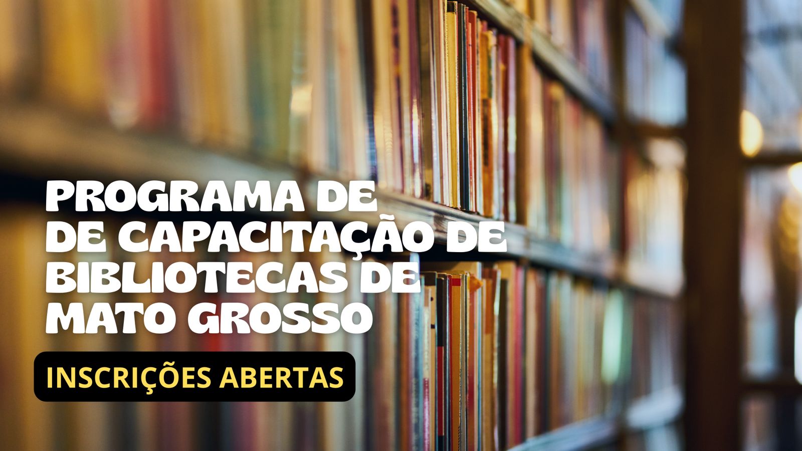 Programa de Capacitação de Bibliotecas de Mato Grosso com cursos e consultorias