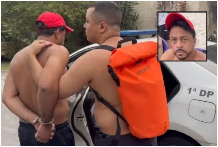 Prisão de líder de facção em praia de Niterói pela Polícia Civil de MT