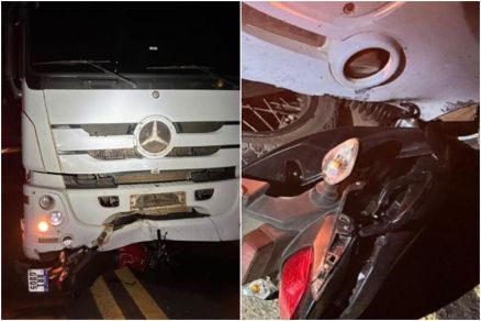 Acidente na MT-343 com morte de motociclista