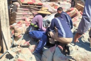 trabalhador esmagado por palete de cimento em Sinop é resgatado por bombeiros