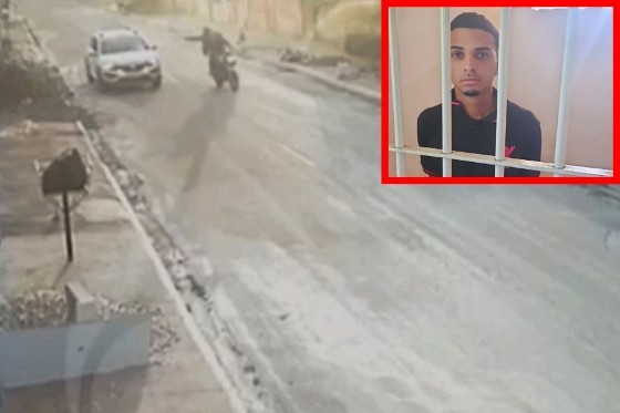PM e comparsa se aproximam de Rozeli da Costa em moto antes do assassinato em Mato Grosso