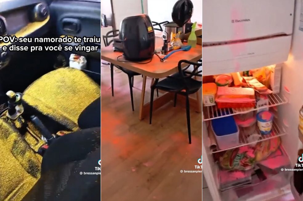 vingança com glitter após traição viraliza nas redes sociais