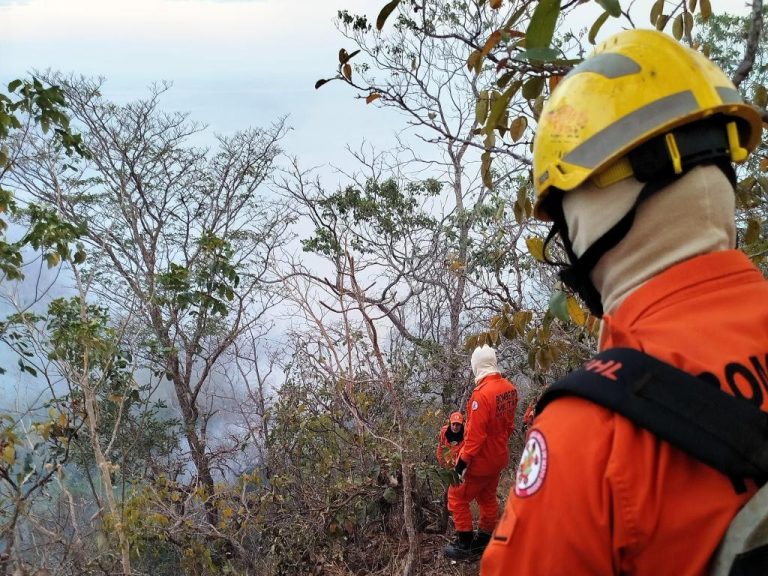 Incêndio no Parque Serra Azul causado por fogueira em acampamento